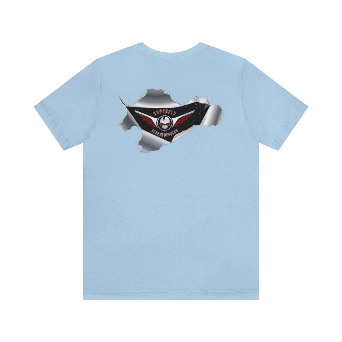 Official Superfly Electrocycle Shop Tee Shirt (F/B Print)- Unisex Jersey Short Sleeve Tee
