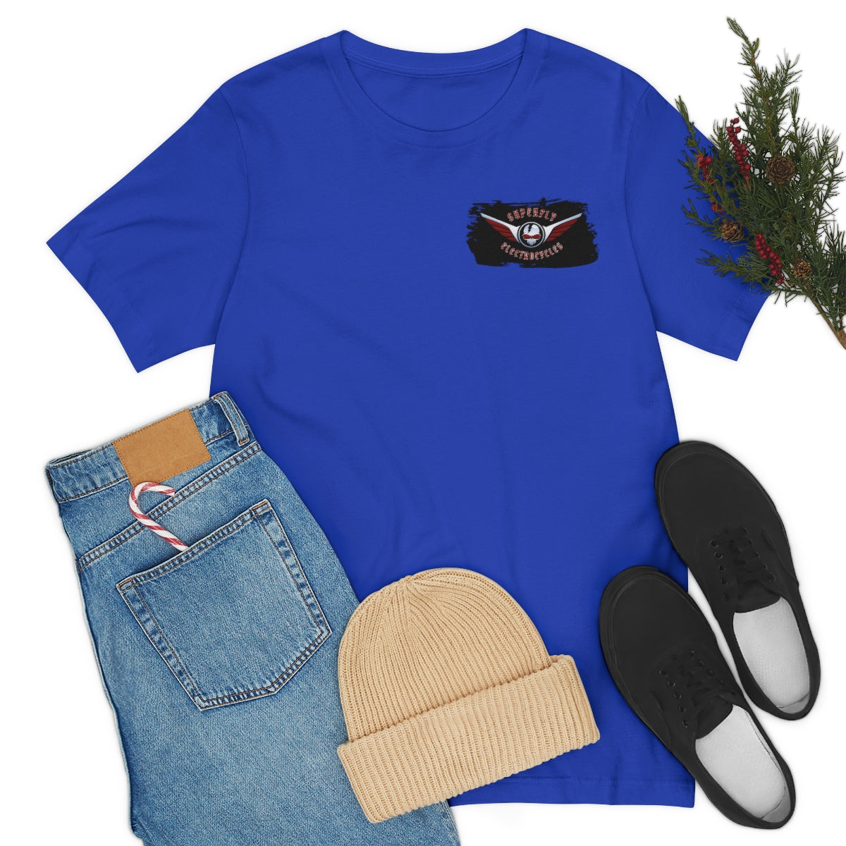 Official Superfly Electrocycle Shop Tee Shirt (F/B Print)- Unisex Jersey Short Sleeve Tee