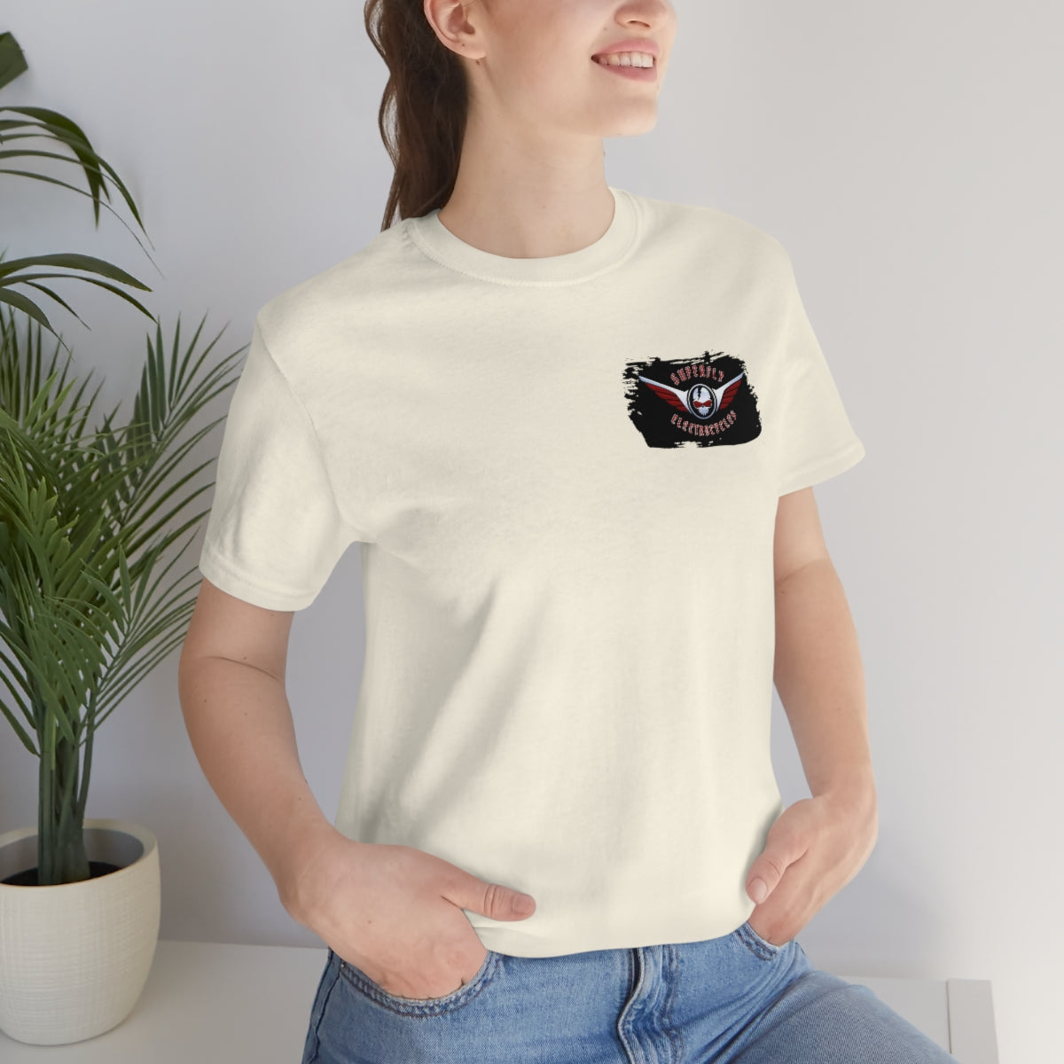 Official Superfly Electrocycle Shop Tee Shirt (F/B Print)- Unisex Jersey Short Sleeve Tee