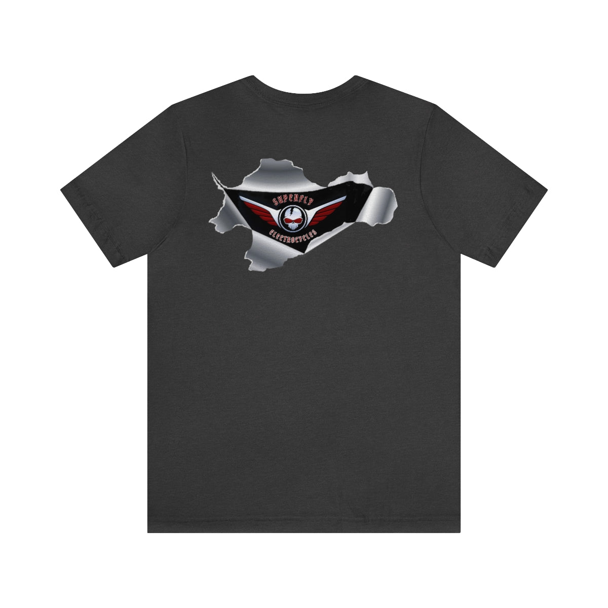 Official Superfly Electrocycle Shop Tee Shirt (F/B Print)- Unisex Jersey Short Sleeve Tee