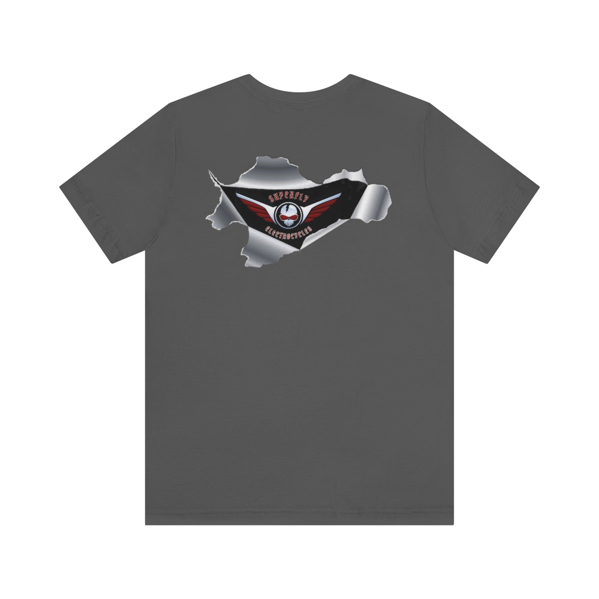Official Superfly Electrocycle Shop Tee Shirt (F/B Print)- Unisex Jersey Short Sleeve Tee