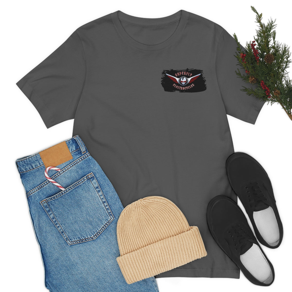 Official Superfly Electrocycle Shop Tee Shirt (F/B Print)- Unisex Jersey Short Sleeve Tee