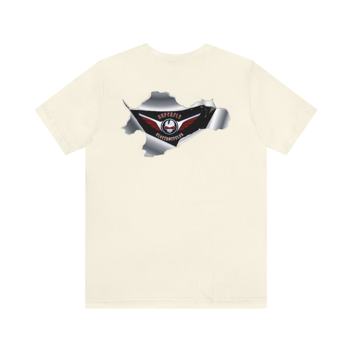 Official Superfly Electrocycle Shop Tee Shirt (F/B Print)- Unisex Jersey Short Sleeve Tee