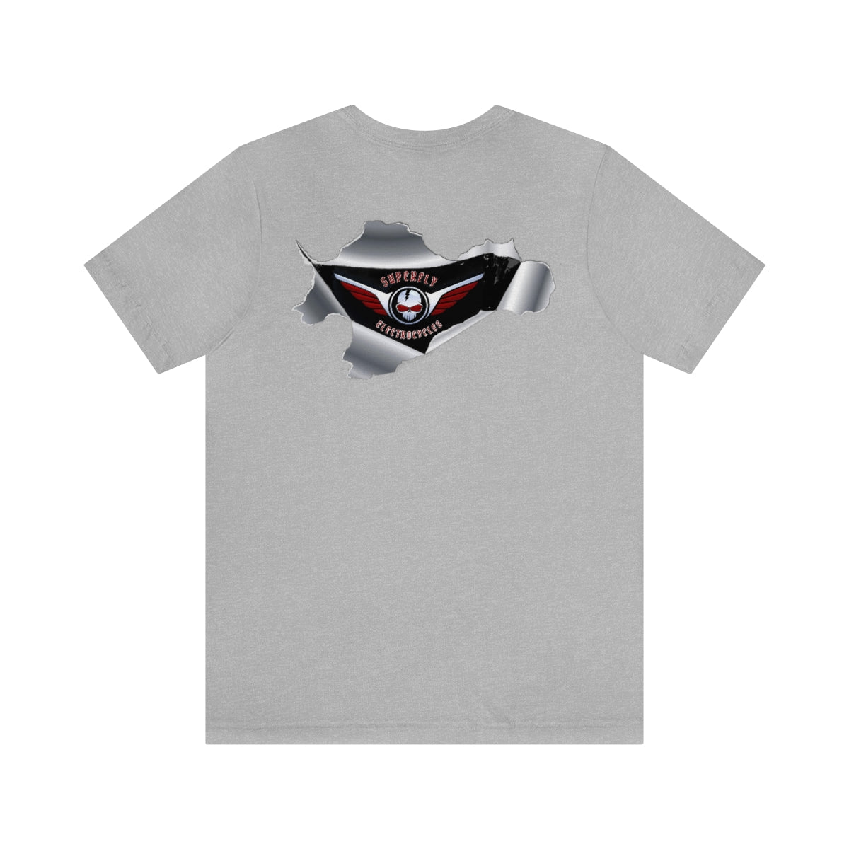Official Superfly Electrocycle Shop Tee Shirt (F/B Print)- Unisex Jersey Short Sleeve Tee