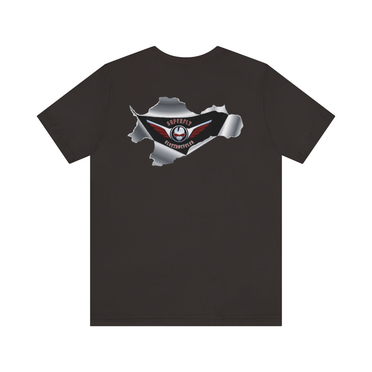 Official Superfly Electrocycle Shop Tee Shirt (F/B Print)- Unisex Jersey Short Sleeve Tee