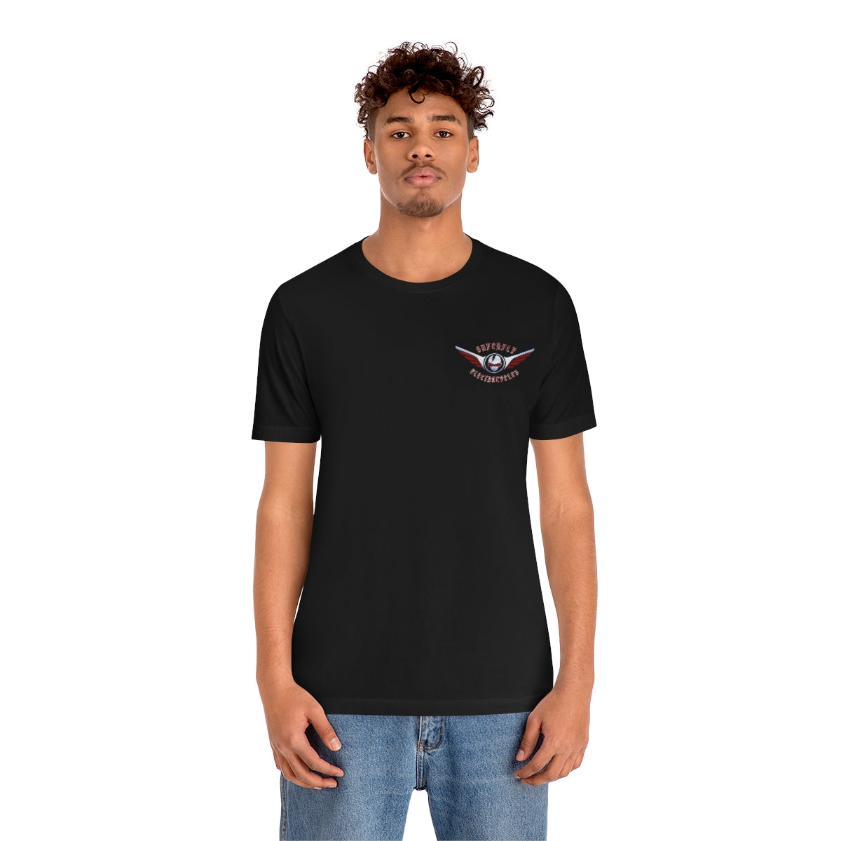 Official Superfly Electrocycle Shop Tee Shirt (F/B Print)- Unisex Jersey Short Sleeve Tee