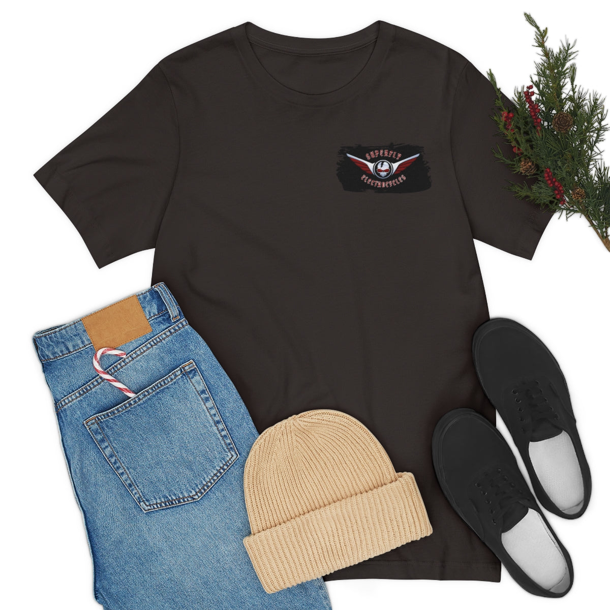 Official Superfly Electrocycle Shop Tee Shirt (F/B Print)- Unisex Jersey Short Sleeve Tee