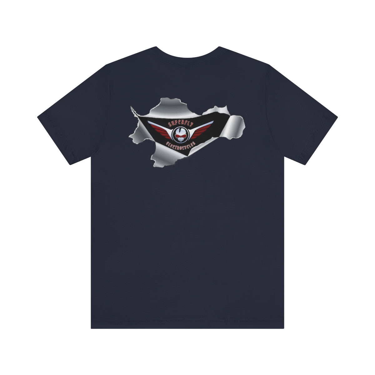 Official Superfly Electrocycle Shop Tee Shirt (F/B Print)- Unisex Jersey Short Sleeve Tee
