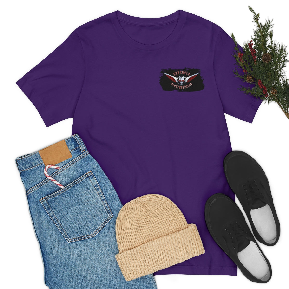 Official Superfly Electrocycle Shop Tee Shirt (F/B Print)- Unisex Jersey Short Sleeve Tee