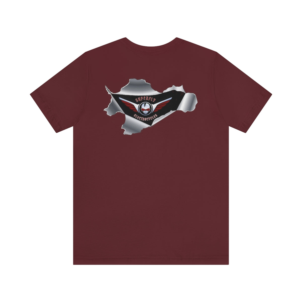 Official Superfly Electrocycle Shop Tee Shirt (F/B Print)- Unisex Jersey Short Sleeve Tee