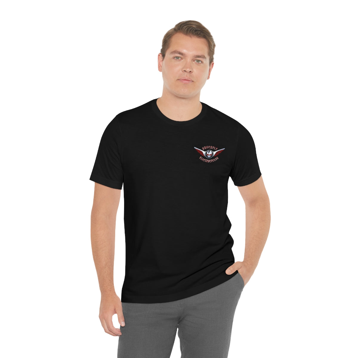 Official Superfly Electrocycle Shop Tee Shirt (F/B Print)- Unisex Jersey Short Sleeve Tee